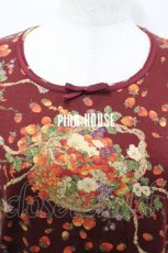 画像3: PINK HOUSE / いちごバスケット柄カットソー M ボルドー I-26-04-20-041-LO-TO-SA-ZI (3)