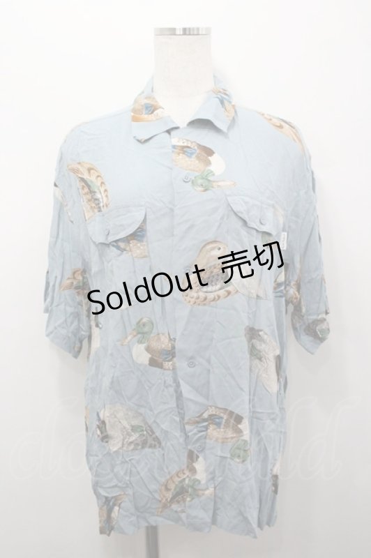 画像1: Karl Helmut / 鴨柄半袖シャツ  青 I-26-04-20-046-EL-BL-SA-ZI (1)