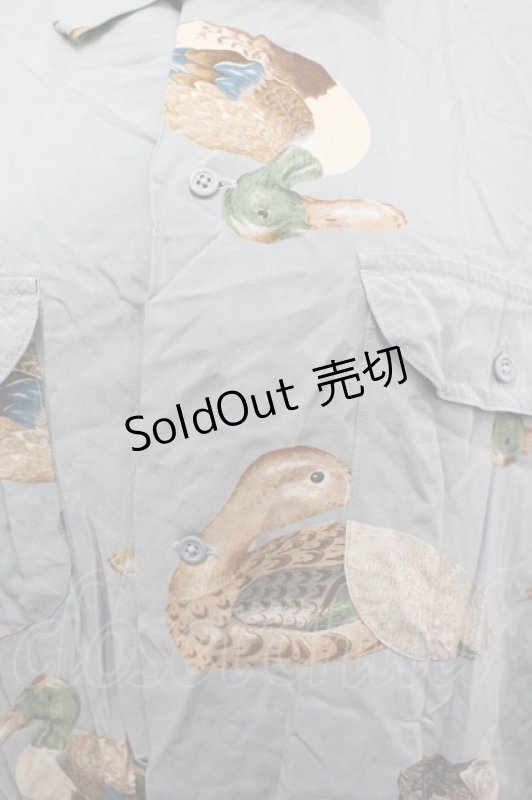 画像3: Karl Helmut / 鴨柄半袖シャツ  青 I-26-04-20-046-EL-BL-SA-ZI (3)