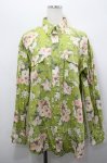 画像1: Karl Helmut / フラワーブーケ総柄長袖シャツ  グリーン I-26-04-20-048-EL-BL-SA-ZI (1)