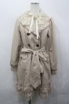 画像1: axes femme / レーシートレンチコート M ベージュ I-26-04-20-051-AX-CO-SA-ZI (1)