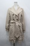 画像3: axes femme / レーシートレンチコート M ベージュ I-26-04-20-051-AX-CO-SA-ZI (3)