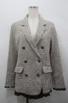 画像1: axes femme / ツイードダブルジャケット  ブラウン I-26-04-20-052-AX-JA-SA-ZI (1)