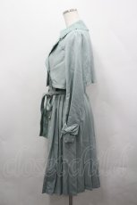 画像2: axes femme / レーストリミングプリーツトレンチコート M ミント I-26-04-20-054-AX-CO-SA-ZI (2)