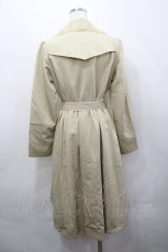 画像3: axes femme / レーストリミングトレンチコート M ベージュ I-26-04-20-055-AX-CO-SA-ZI (3)