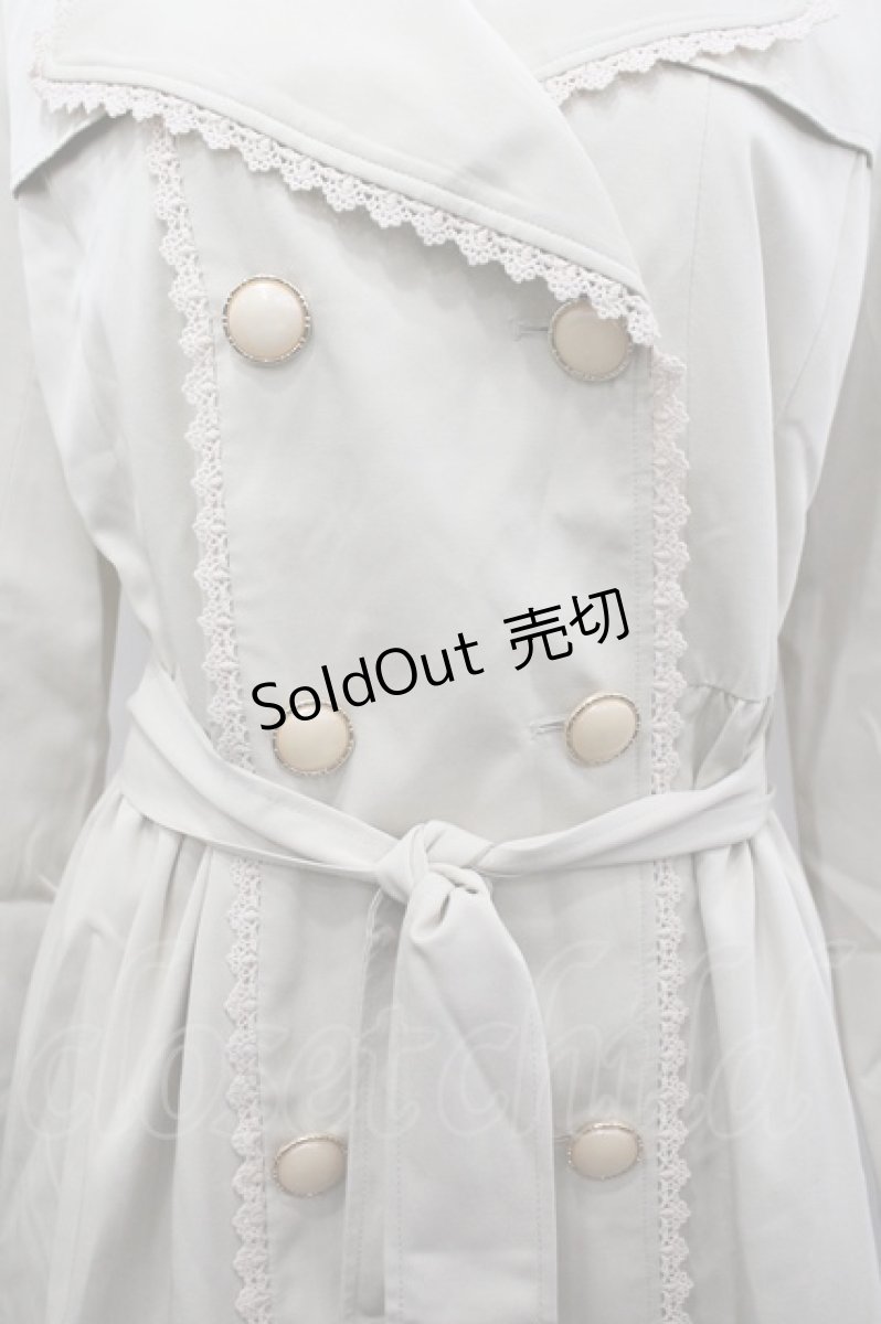 画像6: axes femme / レーストリミングトレンチコート M ベージュ I-26-04-20-055-AX-CO-SA-ZI (6)
