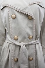 画像6: axes femme / レーストリミングトレンチコート M ベージュ I-26-04-20-055-AX-CO-SA-ZI (6)
