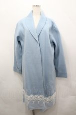 画像1: axes femme / 裾レースサカリバコーディガン M サックス I-26-04-20-056-AX-JA-SA-ZTC018 (1)