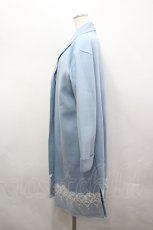 画像2: axes femme / 裾レースサカリバコーディガン M サックス I-26-04-20-056-AX-JA-SA-ZTC018 (2)