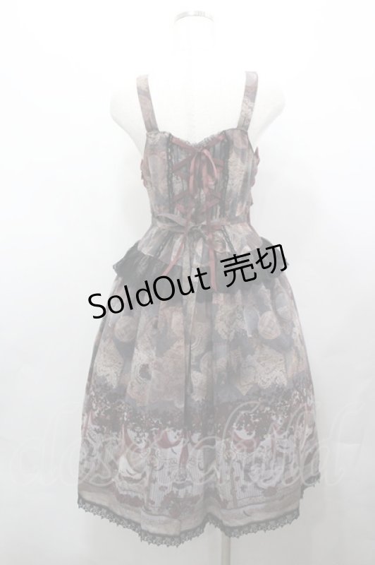 画像3: ALICE and the PIRATES / 天使の棲む森柄ジャンパースカートI  黒 I-26-04-20-061-PA-OP-SA-ZI (3)