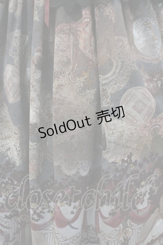 画像6: ALICE and the PIRATES / 天使の棲む森柄ジャンパースカートI  黒 I-26-04-20-061-PA-OP-SA-ZI (6)