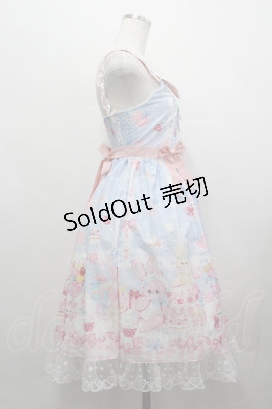 画像4: LOLITA / スイーツバニージャンパースカート  サックス I-26-04-20-063-LO-OP-TE-ZI (4)