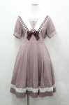 画像1: axes femme POETIQUE / クラシックセーラーワンピース M ピンク I-26-04-20-076-AX-OP-SA-ZI (1)