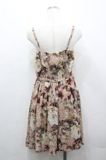 画像3: axes femme / 薔薇プリント&胸元フラワーモチーフジャンパースカート M ワイン I-26-04-20-079-AX-OP-SA-ZI (3)