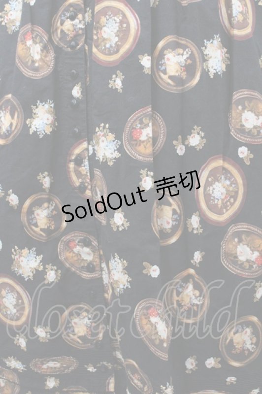 画像6: KANEKO ISAO / カメオ総柄ワンピース  黒 I-26-04-20-087-EL-OP-SA-ZI (6)