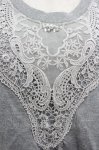 画像3: axes femme / フロントレースデザイントップス  グレー I-26-04-20-013-AX-TO-SA-ZI (3)