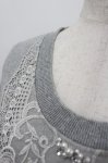 画像5: axes femme / フロントレースデザイントップス  グレー I-26-04-20-013-AX-TO-SA-ZI (5)
