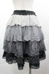 画像2: axes femme / グラデーションレーススカート M ブラック I-26-04-20-104-AX-SK-SA-ZI (2)