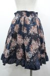 画像2: axes femme / メッセージ×花柄スカート M ネイビー I-26-04-20-105-AX-SK-SA-ZI (2)