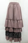 画像1: axes femme / レース使いティアードスカート F ピンク I-26-04-20-106-AX-SK-TE-ZI (1)