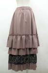 画像2: axes femme / レース使いティアードスカート F ピンク I-26-04-20-106-AX-SK-TE-ZI (2)