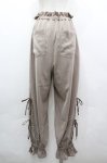 画像2: axes femme POETIQUE / サイドリボンパイピングパンツ  ベージュ I-26-04-20-113-AX-PA-SA-ZI (2)