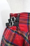 画像4: HELL CAT PUNKS / サイドベルトタータンチェックスカート  赤チェック I-26-04-20-114-PU-SK-SA-ZI (4)