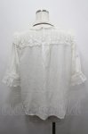 画像2: axes femme / チュールレース使いブラウス M キナリ I-26-04-20-016-AX-BL-SA-ZI (2)