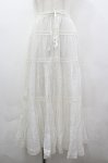 画像1: PINK HOUSE / レース切り替えスカート  白 I-26-04-20-120-LO-SK-SA-ZI (1)