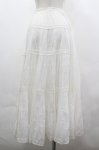 画像2: PINK HOUSE / レース切り替えスカート  白 I-26-04-20-120-LO-SK-SA-ZI (2)