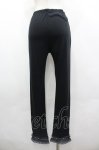 画像2: axes femme / 裾巻き薔薇フリルレギンス  黒 I-26-04-20-122-AX-PA-SA-ZI (2)