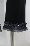 画像3: axes femme / 裾巻き薔薇フリルレギンス  黒 I-26-04-20-122-AX-PA-SA-ZI (3)