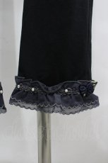 画像3: axes femme / 裾巻き薔薇フリルレギンス  黒 I-26-04-20-122-AX-PA-SA-ZI (3)