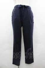 画像1: axes femme / リボン付きテーパードパンツ  ネイビー I-26-04-20-124-AX-PA-SA-ZI (1)