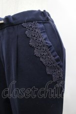 画像3: axes femme / リボン付きテーパードパンツ  ネイビー I-26-04-20-124-AX-PA-SA-ZI (3)