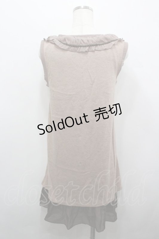 画像2: axes femme / お城柄チュニック  ピンクＸブラウン I-26-04-20-021-AX-OP-SA-ZI (2)