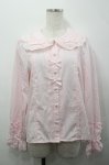 画像1: axes femme kawaii / トーションレース丸襟ブラウス M ピンク I-26-04-20-026-AX-BL-SA-ZI (1)