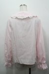 画像2: axes femme kawaii / トーションレース丸襟ブラウス M ピンク I-26-04-20-026-AX-BL-SA-ZI (2)