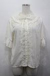 画像1: axes femme / レースヨークブラウス  アイボリー I-26-04-20-027-AX-BL-SA-ZI (1)
