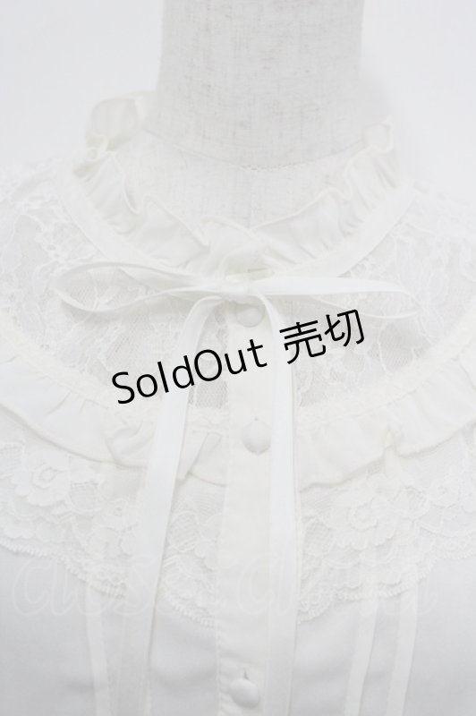 画像3: axes femme / レースヨークブラウス  アイボリー I-26-04-20-027-AX-BL-SA-ZI (3)