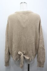 画像2: axes femme / バックリボンニットカーデ M ベージュ I-26-04-20-029-AX-TO-SA-ZI (2)