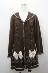 画像1: axes femme / ビッグリボンニットカーデ  ブラウン I-26-04-20-030-AX-TO-SA-ZI (1)