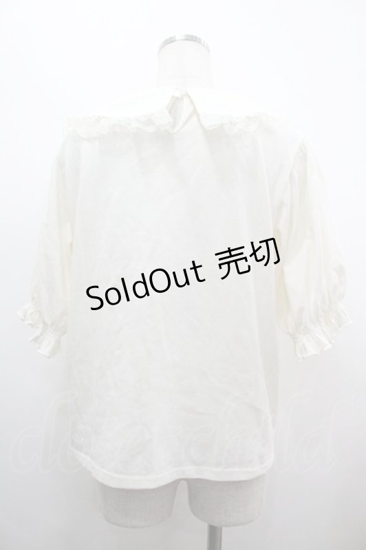 画像2: m petit by misako / 丸襟プルオーバー LL 生成り I-26-04-21-004-LO-TO-SA-ZI (2)