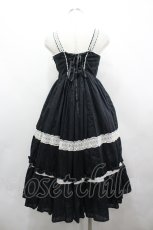 画像2: Angelic Pretty / Antique Ladyジャンパースカート  黒 I-26-04-22-045-AP-OP-TE-ZI (2)