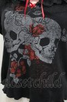 画像3: H jelly / ドクロ薔薇半袖カットソー  黒ＸグレーＸ赤 I-26-04-22-052-HN-TO-SA-ZI (3)