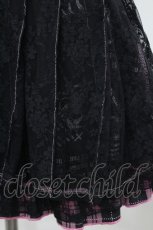 画像4: H jelly / チェック襟ノースリーブワンピース  黒Ｘピンク I-26-04-22-060-HN-OP-SA-ZI (4)