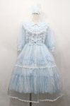 画像1: Angelic Pretty / Happy Humming Bunnyワンピースセット  サックス I-26-04-22-064-AP-OP-TE-ZI (1)