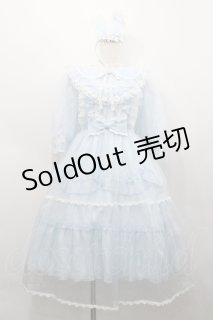 Angelic Pretty / Happy Humming Bunnyワンピースセット サックス I-26