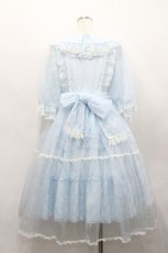 画像2: Angelic Pretty / Happy Humming Bunnyワンピースセット  サックス I-26-04-22-064-AP-OP-TE-ZI (2)