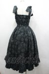画像2: Roselica / フォレストノワールジャンパースカート  黒 I-26-04-22-065-GO-OP-SA-ZI (2)